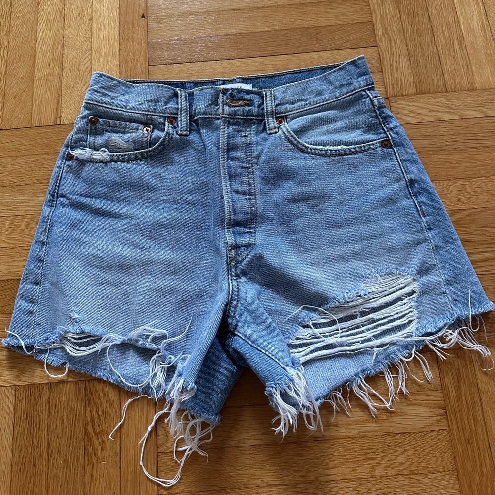 Re/Done Jean Shorts